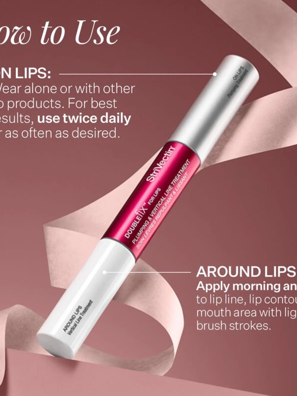 StriVectin Double-LX Plumping Lip Treatment - Deep Berry Pink